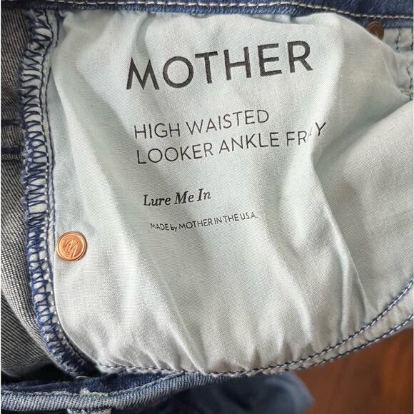 Mother Highwaisted Looker Ankle Fray in Lure Me In Size 29 - Picture 3 of 6